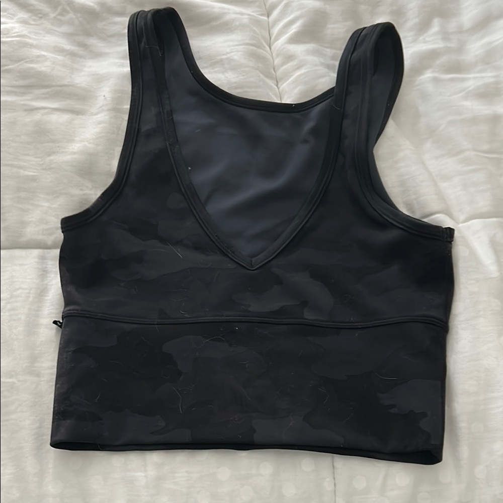 Black Camouflage Sports Bra